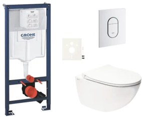 Závesný wc set do ľahkých stien / predstenová montáž SAT Infinitio SIKOGRSIN11ASH0, 1 ks