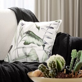 DEKORAČNÁ OBLIEČKA NA VANKÚŠ DAVOS2 45X45 CM LISTY