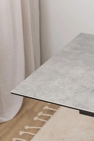 Actona Rozkladací jedálenský stôl Heaven 168/210 - sivá / čierna