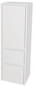 Mereo, Mereo Opto kúpeľňová skrinka vysoká 125 cm, pravé otváranie, Multidecor, Biela Arctic, MER-CN995PBIAA