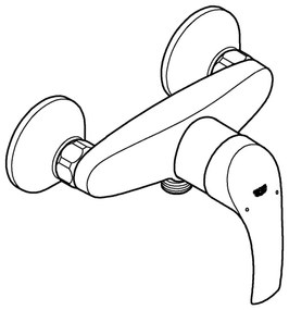 GROHE 33555002 - Sprchová batéria EUROSMART DN 15 lesklý chróm