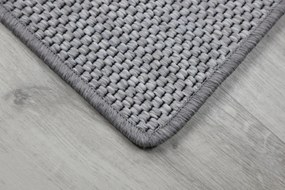 Timzo 💧👣🛡️200x70 cm Behúň na mieru Nature platina - obšitý zo všetkých strán + aplikovaná impregnácia + protišmyková úprava, šedá, chodba / predsieň
