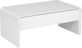 XXXLutz KONFERENČNÝ STOLÍK, biela, sklo, kompozitné drevo, 110/60/45-71 cm Xora - Stolíky do obývačky - 002809001701