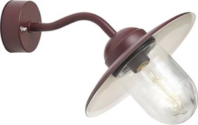 Vonkajšie nástenné svietidlo tmavočervené IP44 - Mníchov