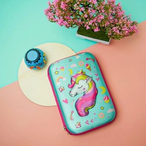 DAALO Penál s jednorožcem - modrý - AKCE!