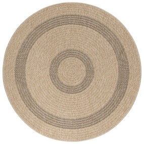 Čierno-béžový okrúhly vonkajší koberec ø 160 cm Comilla – Ayyildiz Carpets
