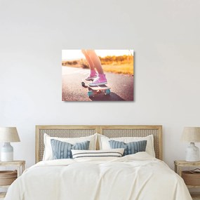 Sklenený obraz skateboardu (70x50 cm)
