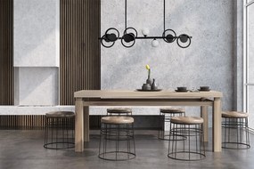 Toolight Toolight, LED stropné svietidlo 120cm APP1199-CP, čierna matná, OSW-04559