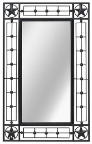 vidaXL Nástenné zrkadlo obdĺžnikové 50x80 cm čierne