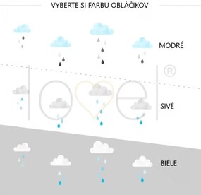 lovel.sk Nálepka na stenu hory a obláčiky DK231