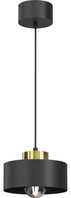 Luster na lanku MARTI 1xE27/15W/230V čierna/zlatá