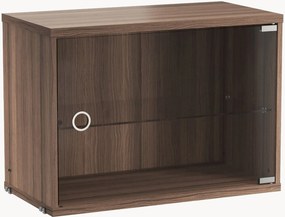 Vitrína's otočnými sklenenými dvierkami String System, Š 58 x H 30 cm
