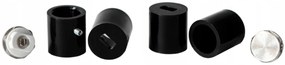 Regnis LOX, vykurovacie teleso 300x1500mm so stredovým pripojením 50mm, 644W, čierna matná, LOX150/30/D5/BLACK