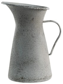 Šedý antik dekoratívny kovový džbán - 15*15*27 cm