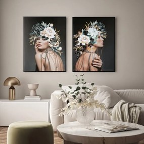 OBRAZ 658 60X80CM TMAVOSIVÝ