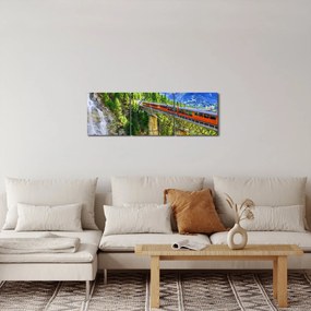 Obraz - Matterhorn, Zermatt, Valais, Švajčiarsko (s hodinami) (90x30 cm)