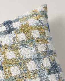 Karin - jednoduchá obliečka, 60x40cm farba produktu modrá látka zapletaná, vzorované