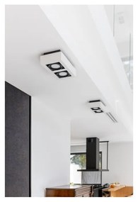 Biele stropné svietidlo s kovovým tienidlom 34x18,5 cm Loid – GTV