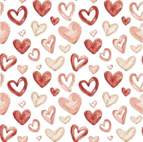 Flanelové obliečky AMORIA HEARTS vzorované Rozmer obliečky: 2 ks 70 x 90 cm | 200 x 220 cm
