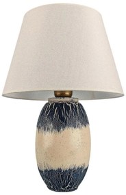 Stolná lampa RAMZES 1xE27/40W/230V béžová/modrá