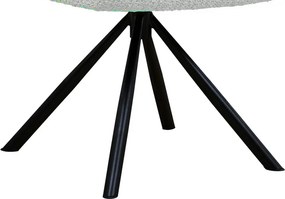 Otočná jedálenská stolička Beatris, svetlo béžová štruktúrovaná látka