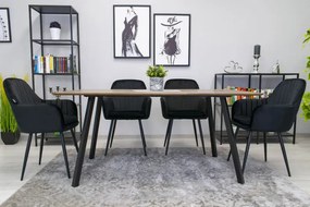 Set jedálenských stoličiek LUGO čierne (2ks)