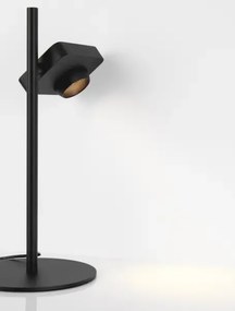 LED stmievateľná bielo-čierna stolná lampa Kedros