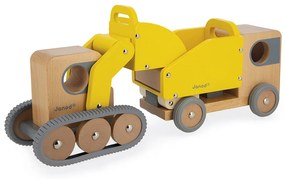 Drevené autá Bolid - Bager a nákladné auto