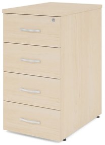 Kontajner Impress 4-zásuvkový - k stolu Impress (73 cm), javor