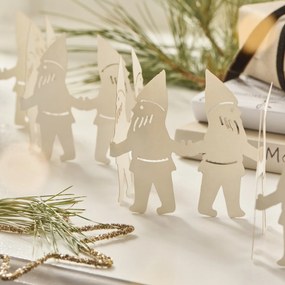 Ib Laursen Vianočná papierová dekorácia Santa's Helpers