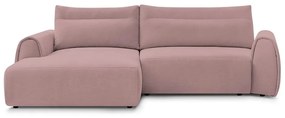 Svetloružová rohová pohovka Aden – Bobochic Paris