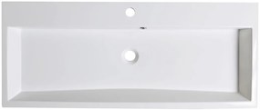 Sapho Sapho, ORINOKO umývadlo 100x42cm, liaty mramor, biela, OR100