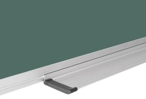 Zelená školská keramická popisovacia tabuľa na stenu, magnetická, 1200 x 900 mm