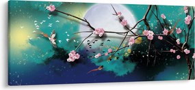 Obraz - Strom, grafika (120x50 cm)