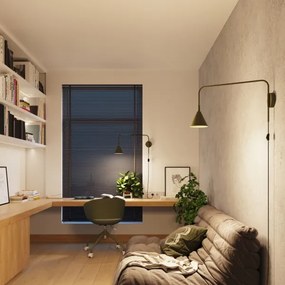 Sollux SL.1700 - Nástenná lampa NOX 1xE14/10W/230V zelená