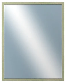DANTIK - Zrkadlo v rámu, rozmer s rámom 40x50 cm z lišty AKVAREL zelená vysoká (2655)