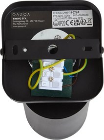 Moderné stropné svietidlo čierne GU10 70mm - Jeana Luxe