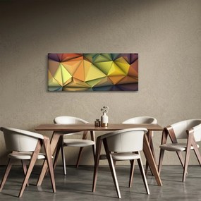 Obraz - Polygonálna 3D abstrakcia (120x50 cm)