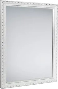 Nástenné zrkadlo Loreley 34x45 cm, drevený biely rám%