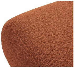 Hnedý taburet z textílie bouclé Molino – Micadoni Home