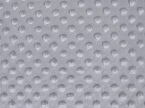 Detská látka Minky 3D bodky MKP-048 Sivá - šírka 150 cm