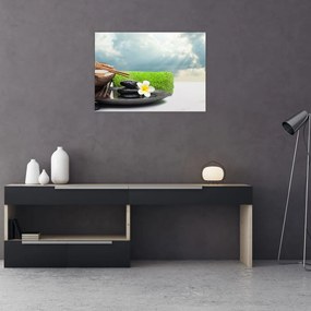 Sklenený obraz - Spa and relax (70x50 cm)