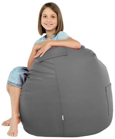 Kreslo Porto ekokoža sivé