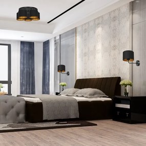 Prisadený luster FRODI 5xE27/60W/230V čierna