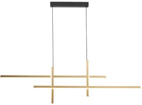 Zuma Line 22008P-BK/GD - LED Luster na lanku EDGE LED/42W/230V 3000/4000/6000K