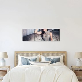 Obraz - Glamour (s hodinami) (90x30 cm)