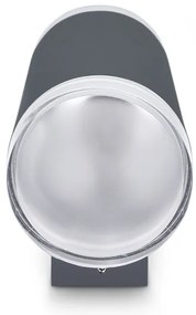 Brilagi - Vonkajšie nástenné svietidlo MATERA 2xGU10/30W/230V antracit IP54