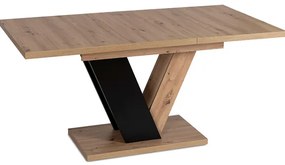 Jedálnský rozkladací stôl MAXIMUS dub artisan/čierny - vintino.sk