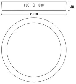 Philips - LED Stropné svietidlo MAGNEOS LED/12W/230V 2700K čierna