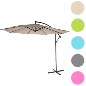 Slnečník Acerra Ø 3m polyester/oceľ - pieskovo-béžová bez stojanu